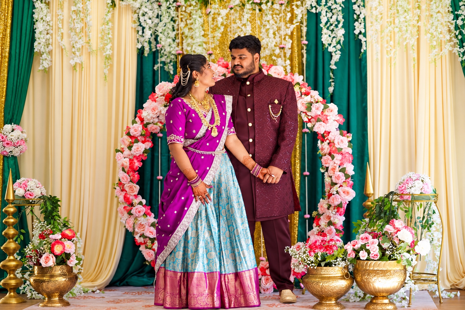 Wedding celebration portrait 6